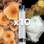 Penis Envy and Golden Teacher Mushroom Spore Syringe PE GT